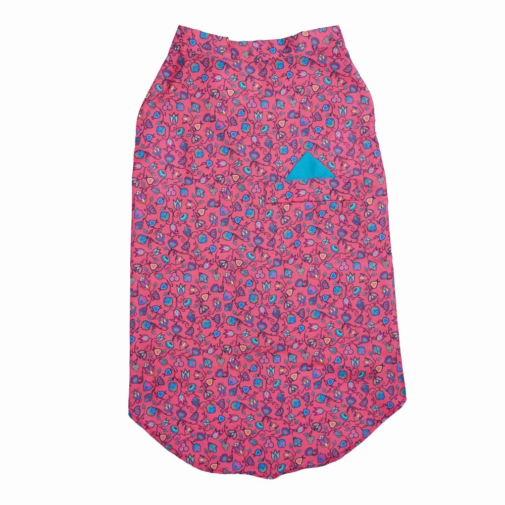 Skatrs Bold Fuchsia Printed Kurta for Dogs and Cats (Pink)