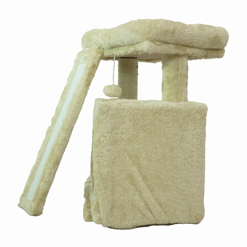 Skatrs Cat Tree Indoor Climbing Activity Tower with Scratching Posts for Cats (Beige)