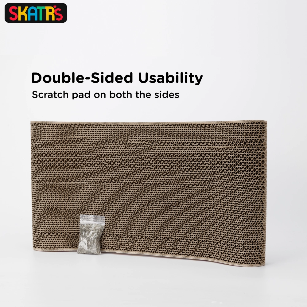 Skatrs Claw and Order Cat Scratcher with 2g Premium Catnip Free