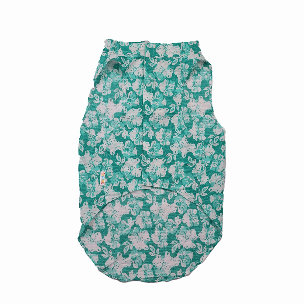 Skatrs Floral Grace Kurta for Dogs and Cats (Blue)