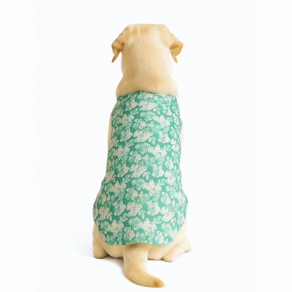 Skatrs Floral Grace Kurta for Dogs and Cats (Blue)