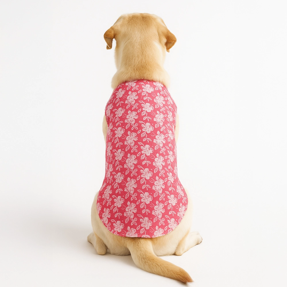 Skatrs Floral Grace Kurta for Dogs and Cats (Pink)