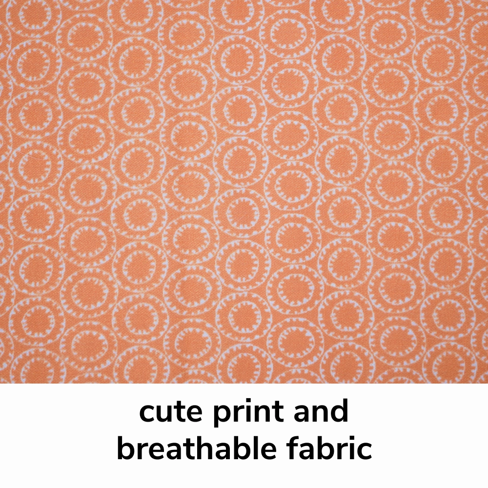 Skatrs Marigold Mandala Printed Dress for Dogs and Cats (Orange)