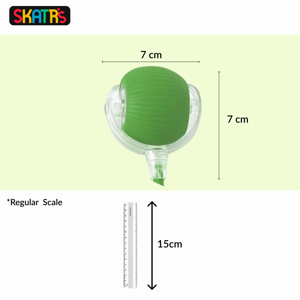 Skatrs Running Ball with String Toy for Cats (Green)