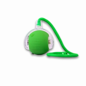 Skatrs Running Ball with String Toy for Cats (Green)