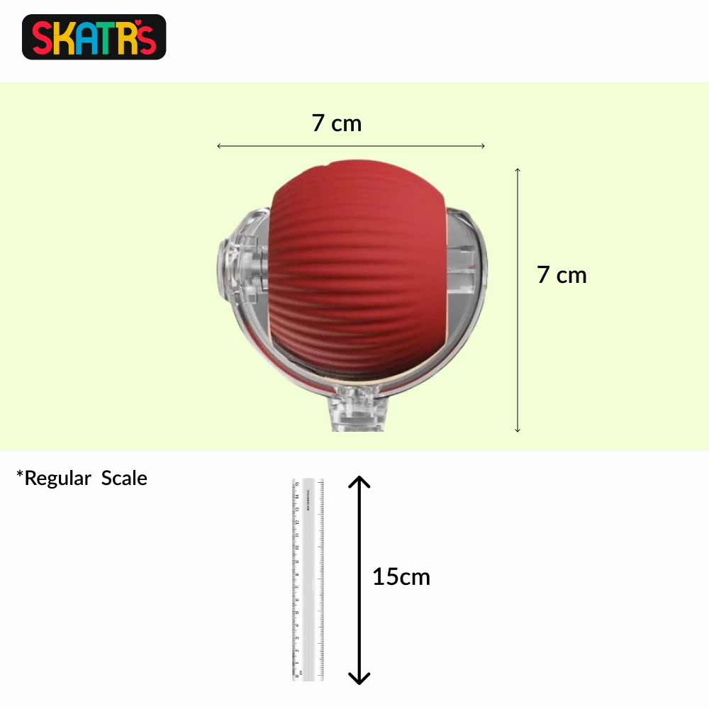 Skatrs Running Ball with String Toy for Cats (Red)