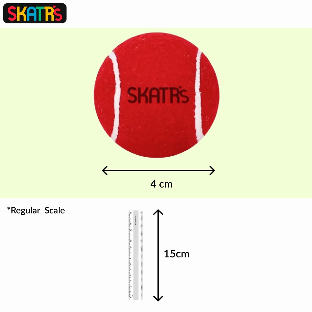 Skatrs Tennis Ball for Dogs and Bell Round Toy for Cats Combo