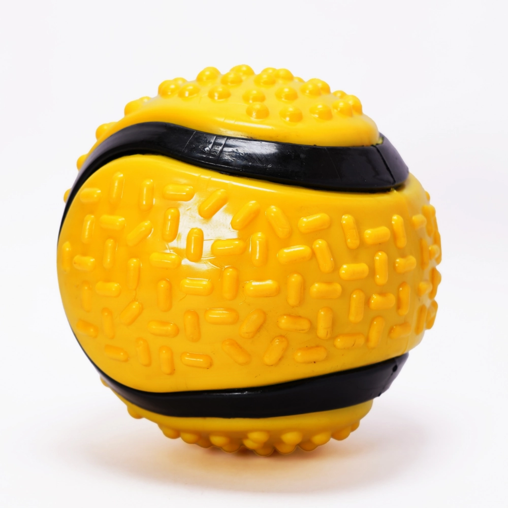 Skatrs Wave Cat Scratcher with Catnip & Yellow Rubber Ball Toy Cat Combo