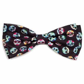 Skeletons Dog Bow Tie Black dog collar accessory,collar decor