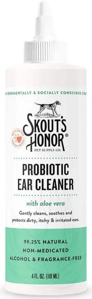 Skout's Honor Probiotic Ear Cleaner cat essentials, basic cat supplies