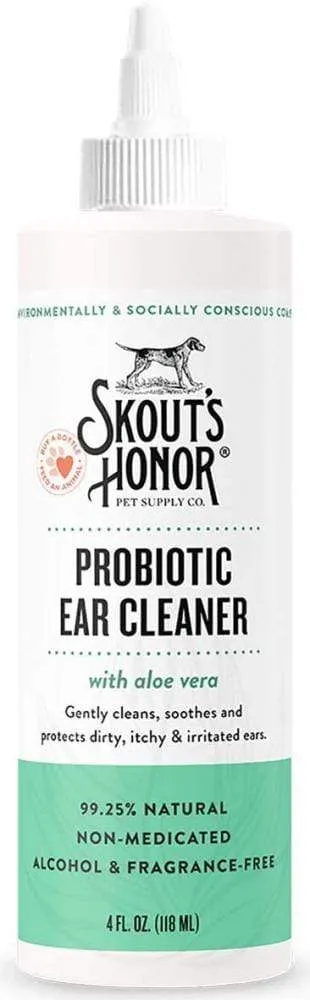 Skout's Honor Probiotic Ear Cleaner cat essentials, basic cat supplies
