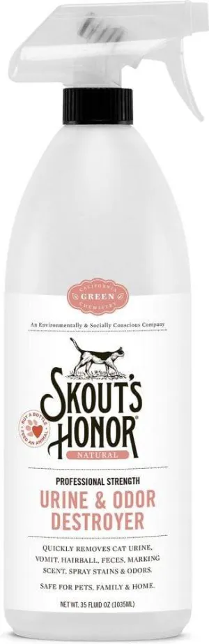 Skout's Honor Urine & Odor Destroyer cat essentials, basic cat supplies