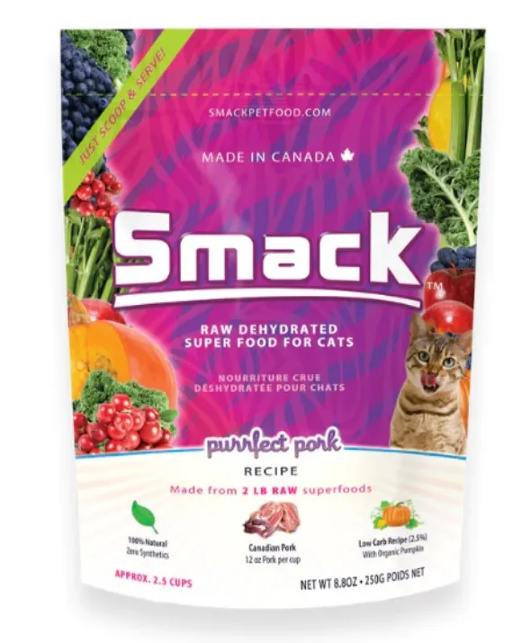 Smack Purrfect Pork (CAT) 250g dry cat food, cat kibble