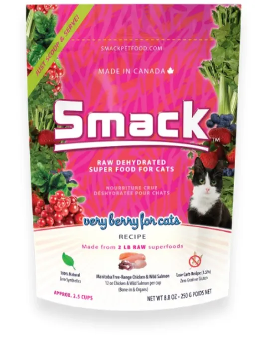 Smack Very Berry for Cats 250g dry cat food, cat kibble