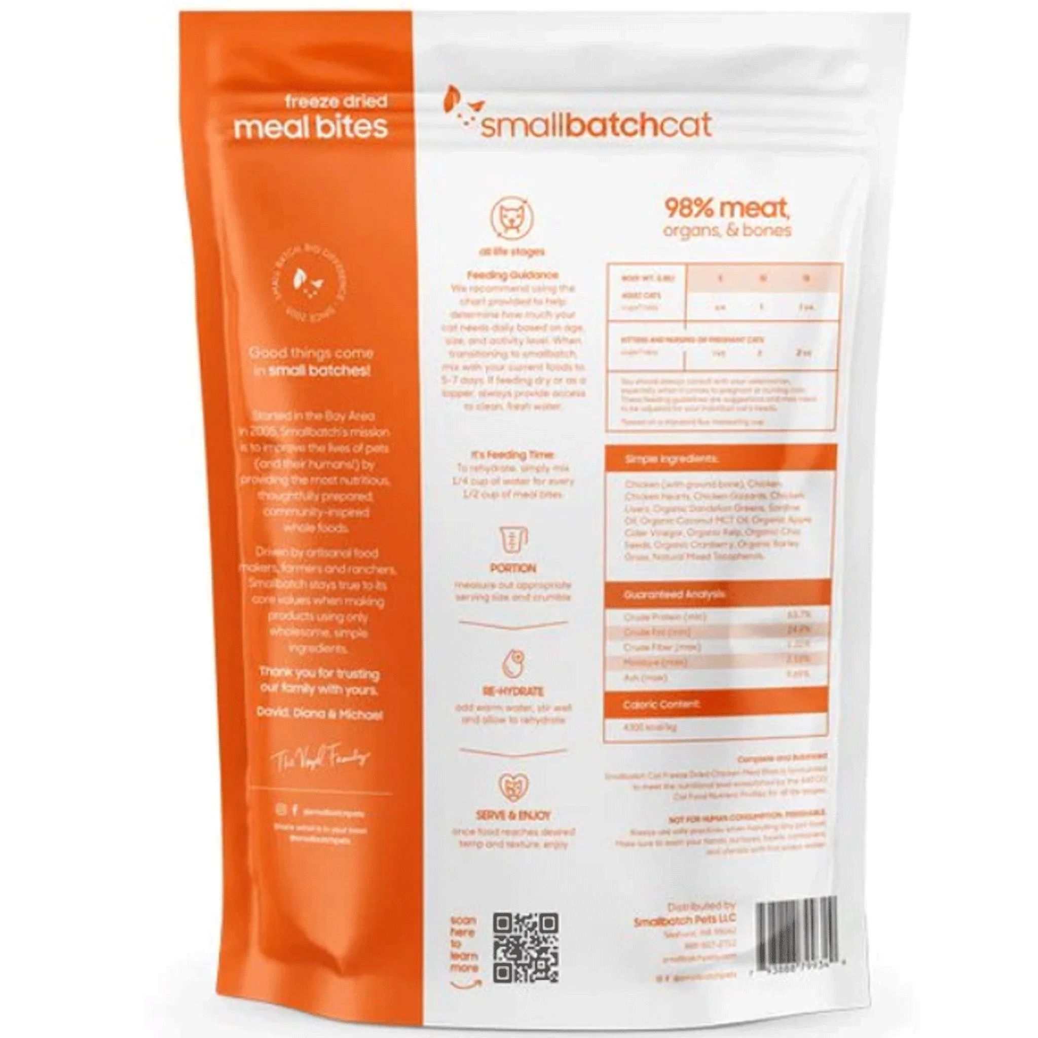 Small Batch Freeze-Dried Meal Bites Chicken Cat Food