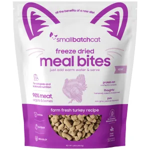 Small Batch Freeze-Dried Meal Bites Turkey Cat Food organic cat food, holistic cat food
