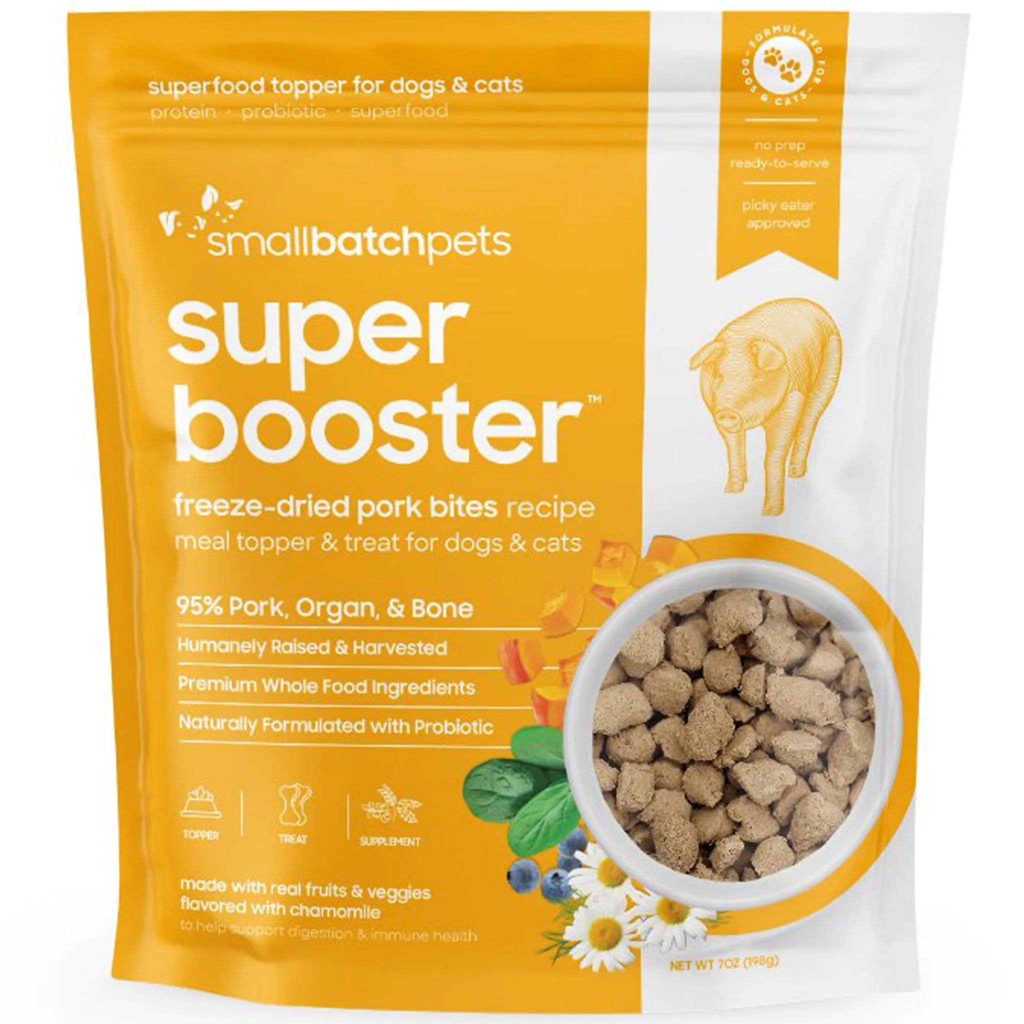 Smallbatch Super Boosters Pork Dog Food organic cat food, holistic cat food
