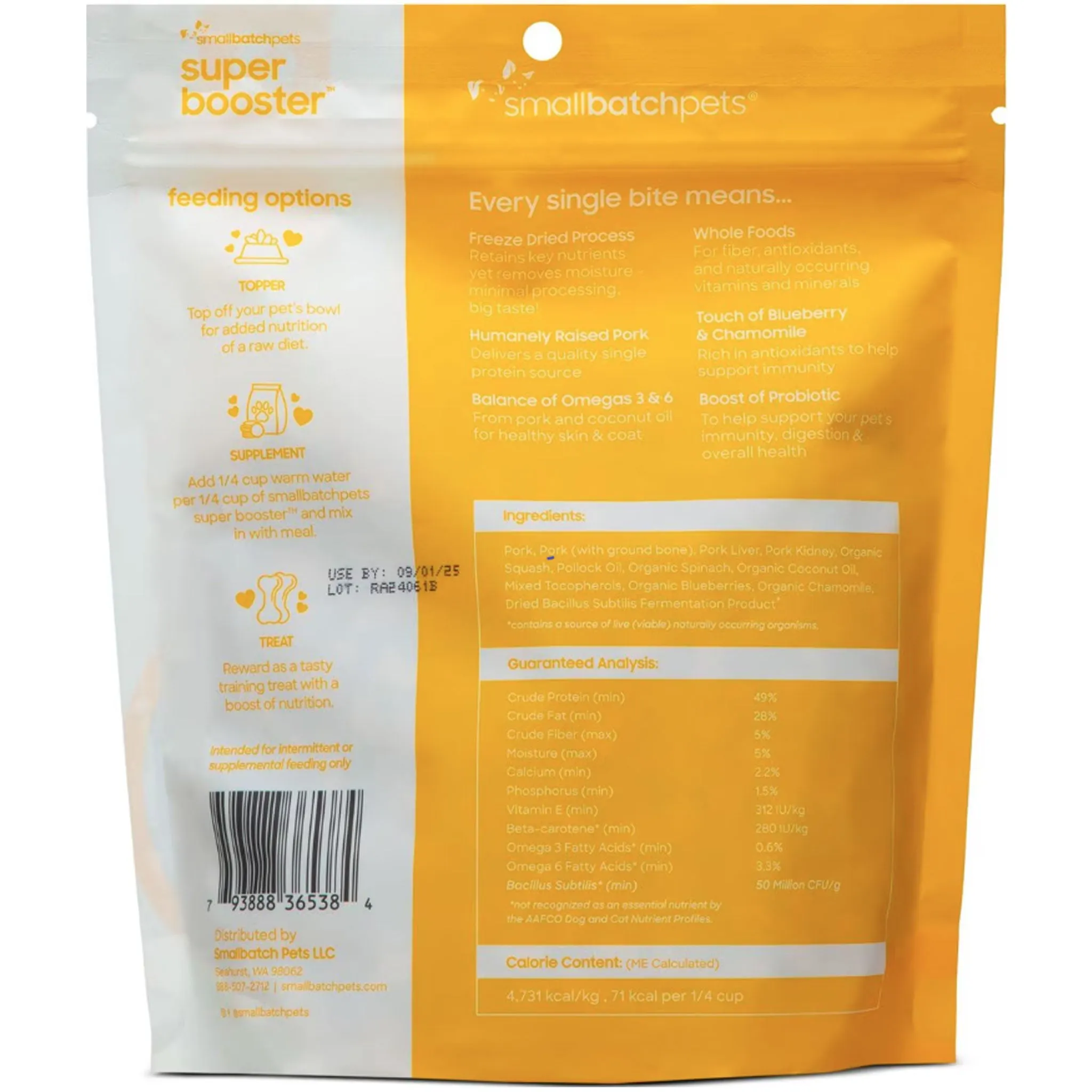 Smallbatch Super Boosters Pork Dog Food