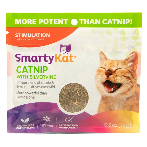 SmartKat Catnip & Silvervine 0.5OZ | Cat adult cat food, best cat food for adults