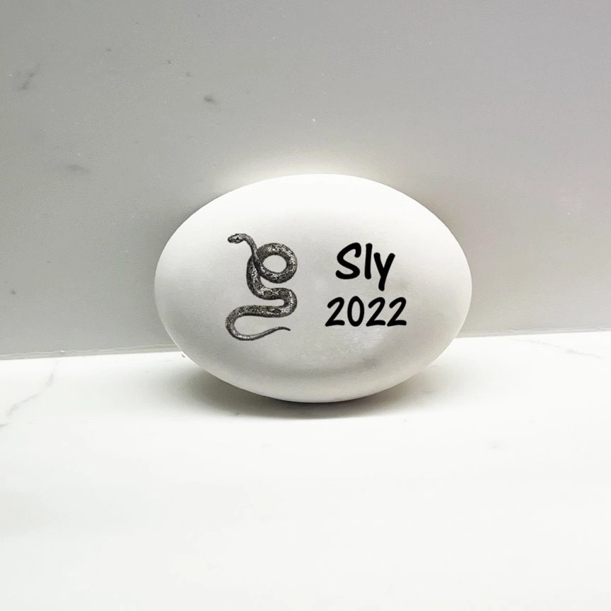 Snake Memorial Stone- Personalized Snake Memorial Gift