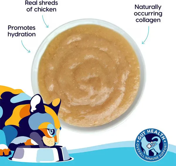 Solid Gold Bone Broth Chicken Shreds Grain-Free Wet Cat Food Topper