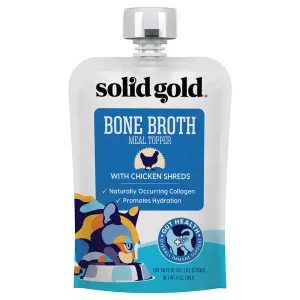 Solid Gold Bone Broth Chicken Shreds Grain-Free Wet Cat Food Topper wet cat food, canned cat food