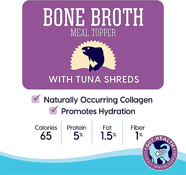 Solid Gold Bone Broth Tuna Shreds Grain-Free Wet Cat Food Topper