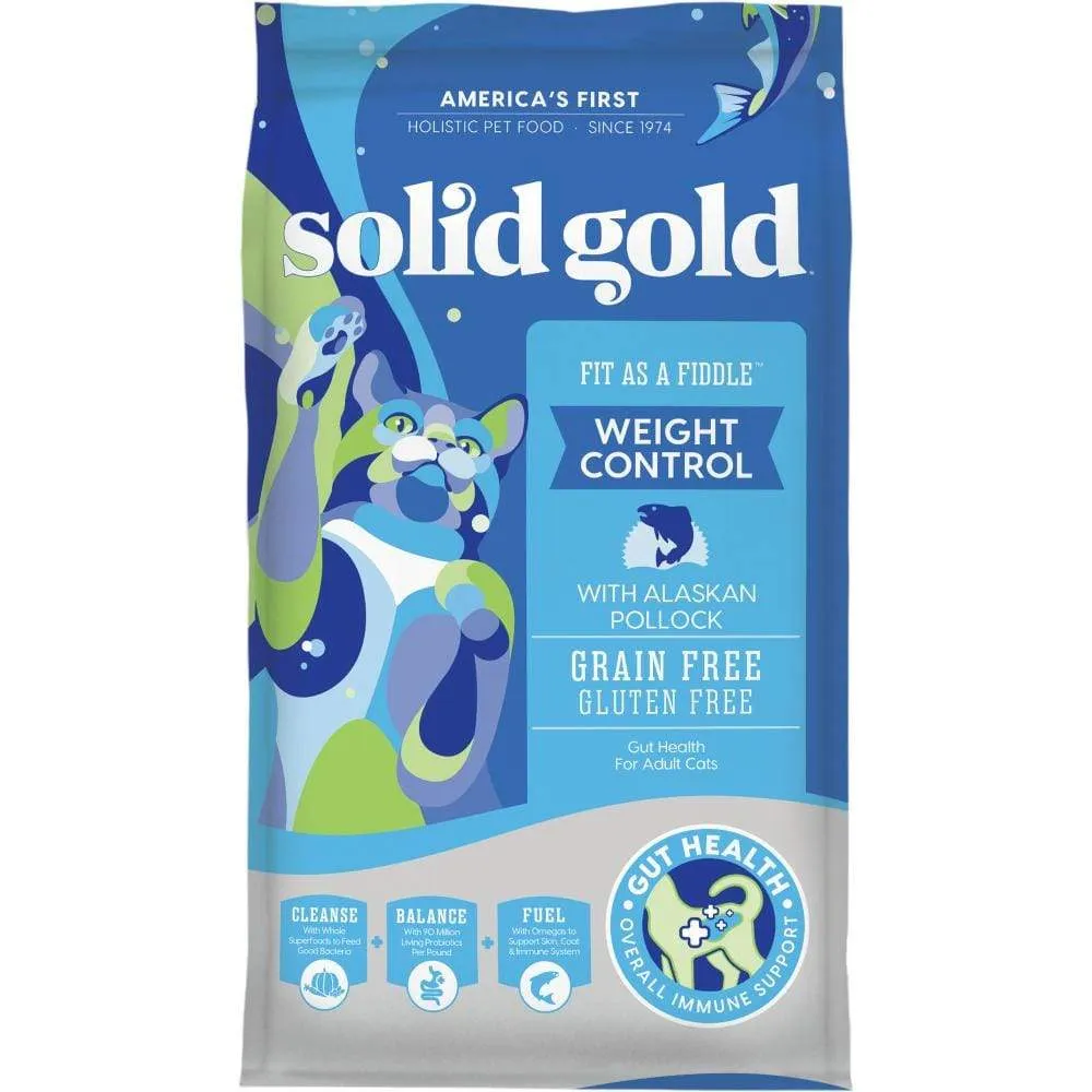 Solid Gold Fit as a Fiddle Grain Free Adult Alaskan Pollock Recipe Dry Cat Food