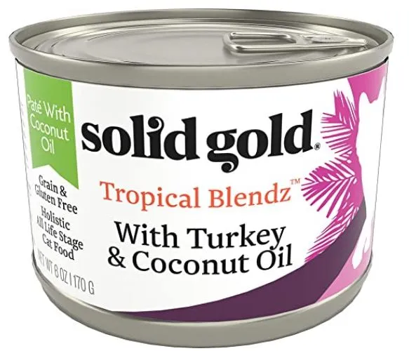 Solid Gold Tropical Blendz With Turkey & Coconut Oil wet cat food, canned cat food