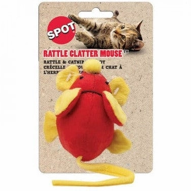 Spot Rattle Clatter Mouse Catnip Cat Toy