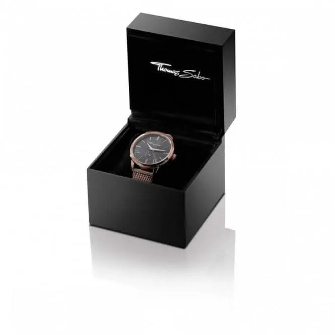 Stainless Steel Dial Black Statement Mens Watch WA0358-201-203