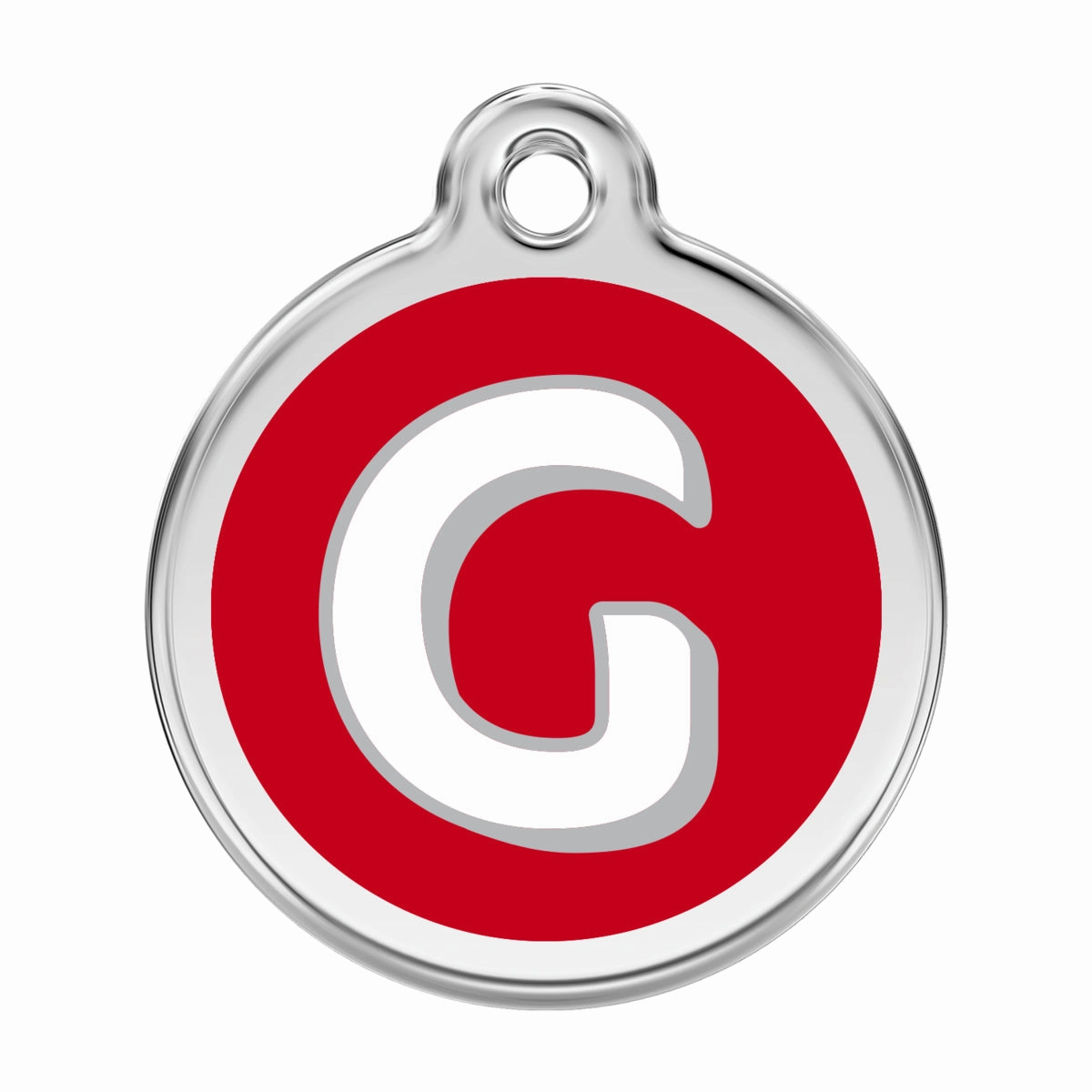 Stainless Steel And Enamel Alphabet Dog ID Tag