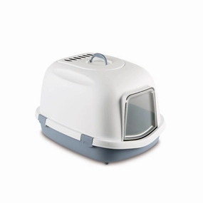 Stefanplast Super Queen Steel Blue 55cm x 71cm x 46.5cm cat litter box,cat cage