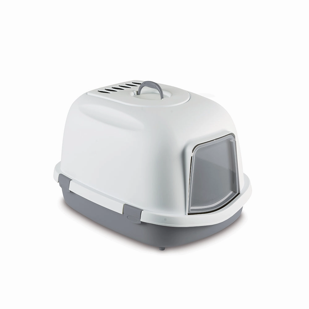 Stefanplast Super Queen Stone Grey 55cm x 71cm x 46.5cm cat litter box,cat cage
