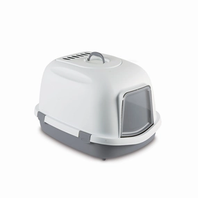 Stefanplast Super Queen Stone Grey 55cm x 71cm x 46.5cm cat litter box,cat cage