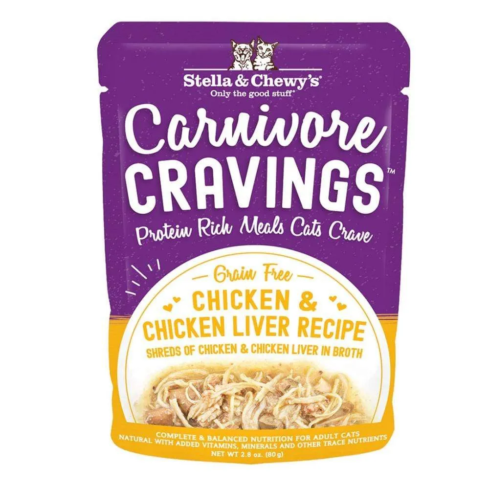 Stella & Chewy's Carnivore Cravings Chicken & Chicken Liver Recipe Wet Cat Food grain free cat food, no grain dry cat food