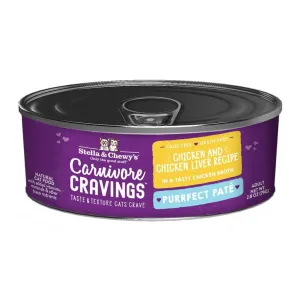 Stella & Chewy's Carnivore Cravings Purrfect Pate Chicken & Chicken Liver Pate Recipe in Broth Wet Cat Food healthy cat food, premium dry cat food
