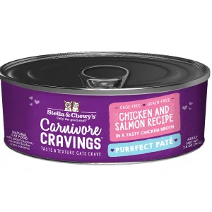 Stella & Chewy's Carnivore Cravings Purrfect Pate Chicken & Salmon Cat Food organic cat food, holistic cat food