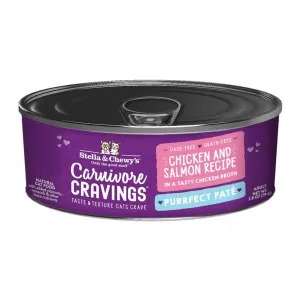 Stella & Chewy's Carnivore Cravings Purrfect Pate Chicken & Salmon Pate Recipe in Broth Wet Cat Food wet cat food, canned cat food