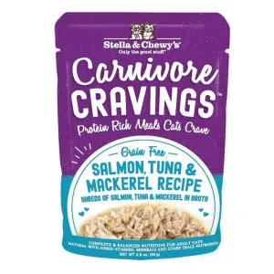 Stella & Chewy's Carnivore Cravings Salmon, Tuna & Mackerel Recipe Wet Cat Food grain free cat food, no grain dry cat food