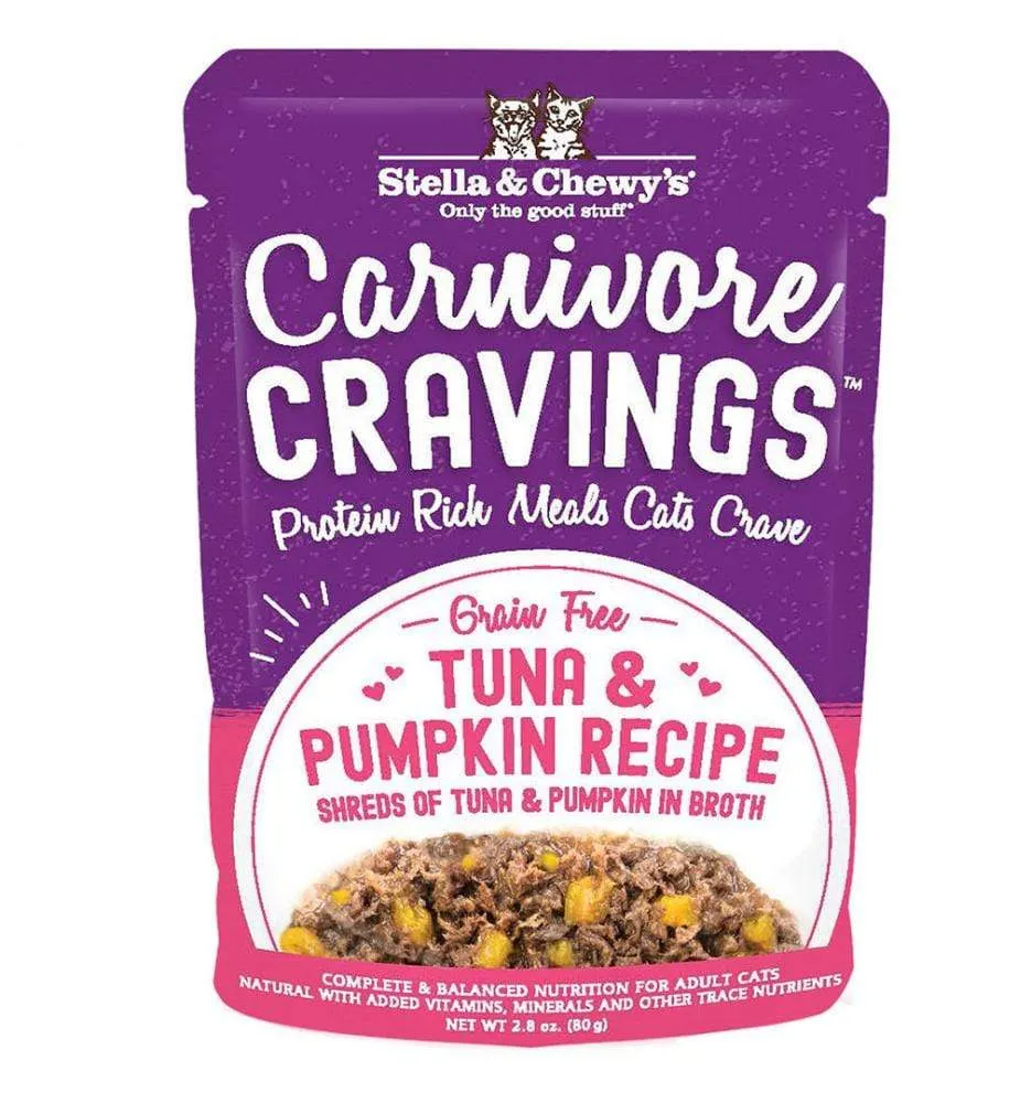 Stella & Chewy's Carnivore Cravings Tuna & Pumpkin Recipe Wet Cat Food grain free cat food, no grain dry cat food