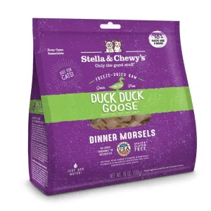 Stella & Chewy's Duck Duck Goose Grain Free Dinner Morsels Freeze Dried Raw Cat Food grain free cat food, no grain dry cat food