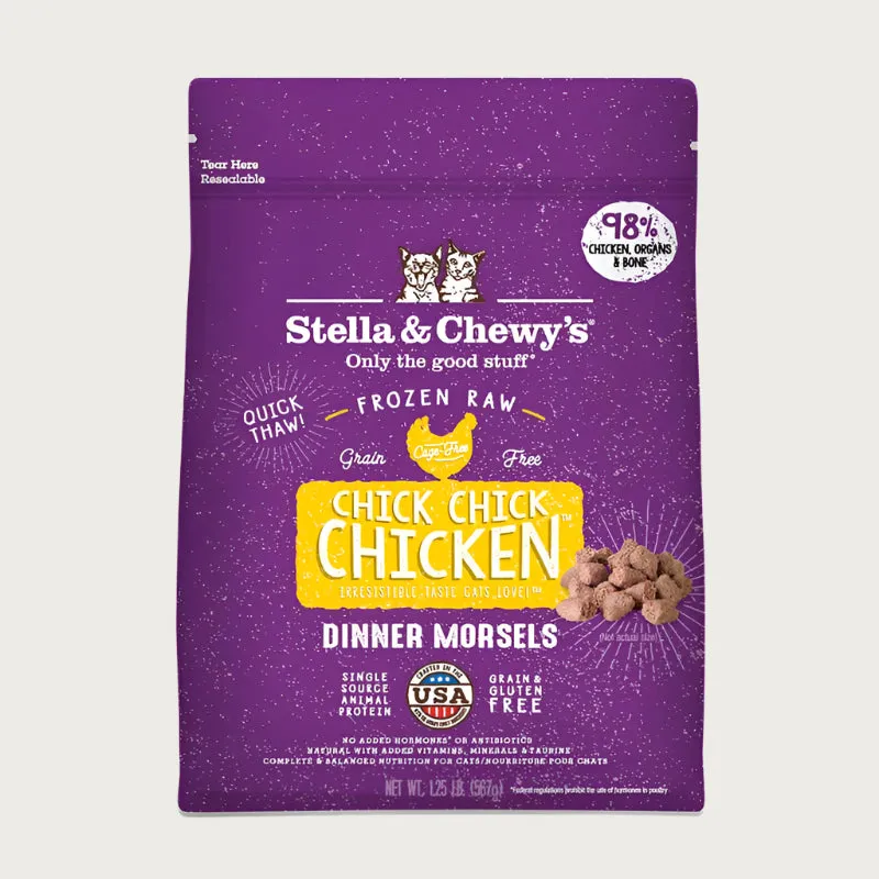 STELLA & CHEWY'S Frozen Chick Chick Chicken Dinner Morsels for Cats