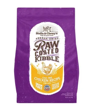 Stella & Chewy's Raw Coated Kibble Cage Free Chicken Recipe Dry Cat Food indoor dry cat food, healthy cat kibble