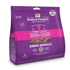 Stella & Chewy's Yummy Lickin' Salmon & Chicken Dinner Grain Free Freeze Dried Raw Cat Food freeze dried cat food, raw cat food