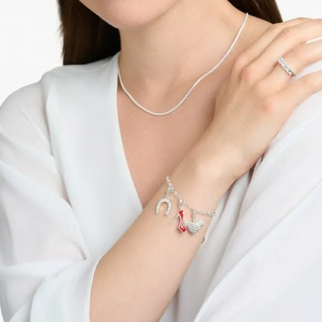 Sterling Silver Zirconia White Winged Heart Charm 0626-051-14 Thomas Sabo Collectable Charms