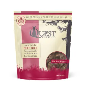Steve's Real Food Quest Raw Frozen Beef Diet Food for Cats raw food for cats, raw meat cat diet