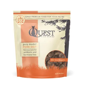 Steve's Real Food Quest Raw Frozen Pork Diet Food for Cats raw food for cats, raw meat cat diet