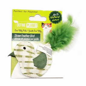 Straw/Feather Bird interactive cat toys,cat play toys