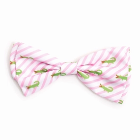 Stripe Alligators Dog Bow Tie dog collar accessory,collar decor